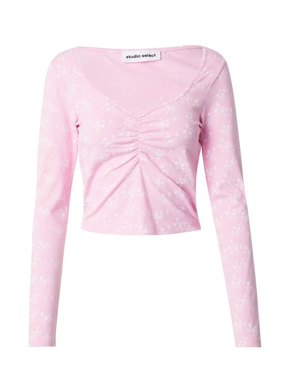 STUDIO SELECT STUDIO SELECT Тениска  светлорозово / бяло