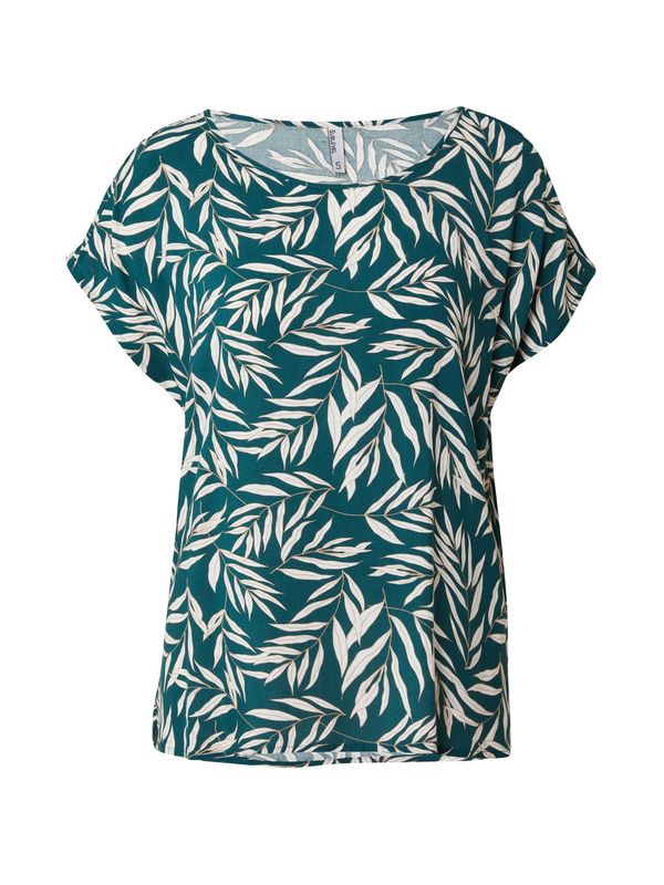 Sublevel Sublevel Блуза  бежово / петрол / бяло