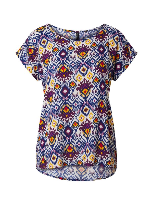 Sublevel Sublevel Блуза  синя тинтява / жълто / циклама / бяло