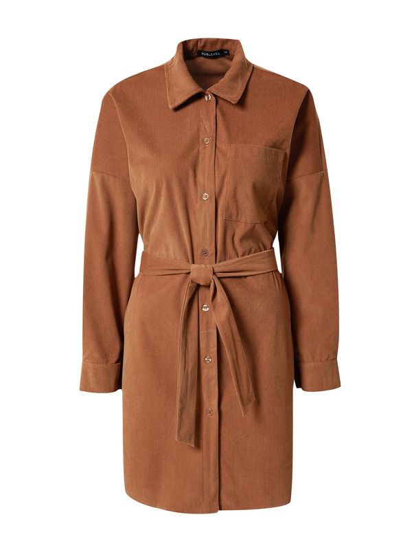 Sublevel Sublevel Рокля тип риза  карамел