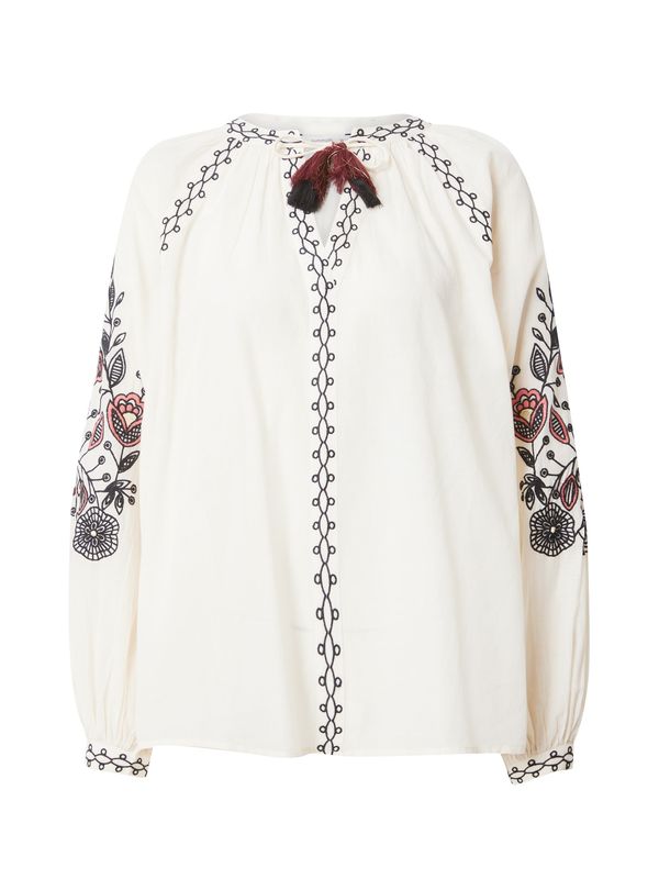 Summum Summum Блуза  бежово / кремаво / червено / черно