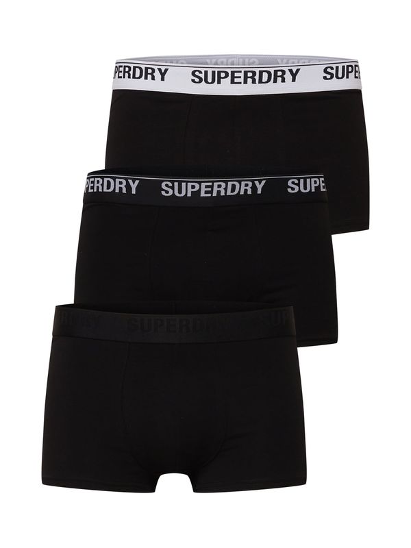 Superdry Superdry Боксерки  черно / бяло