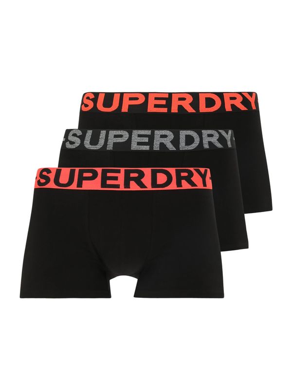 Superdry Superdry Боксерки  сиво / неоново оранжево / черно