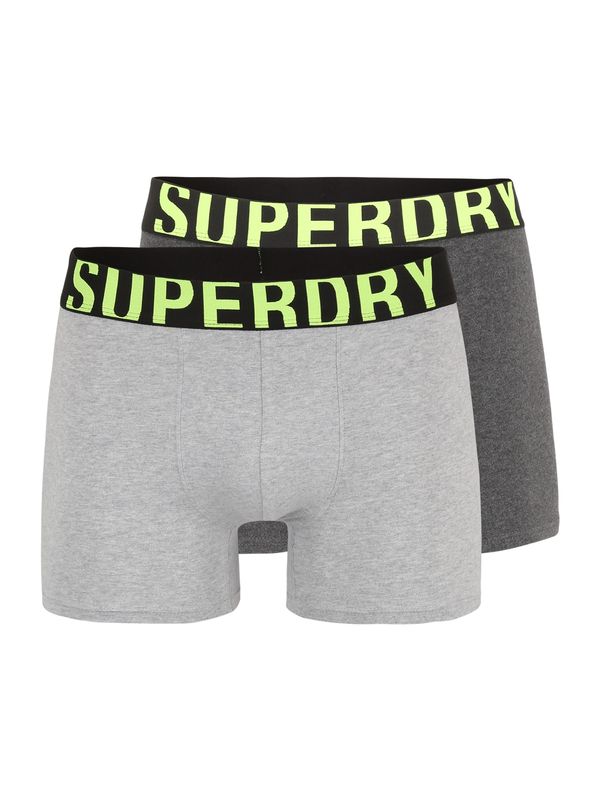Superdry Superdry Боксерки  светлосиво / тъмносиво / киви