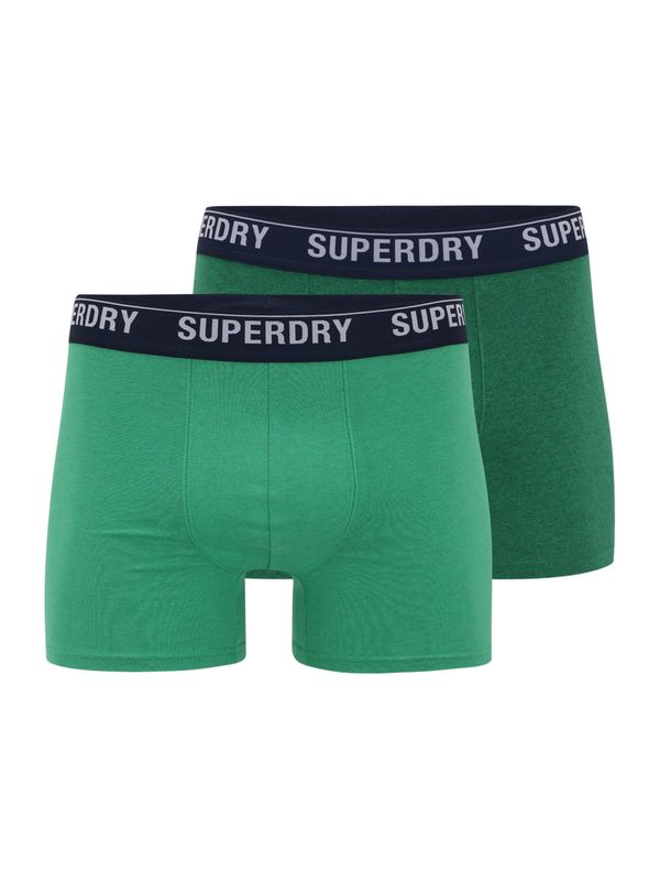 Superdry Superdry Боксерки  зелено / тъмнозелено / черно / бяло