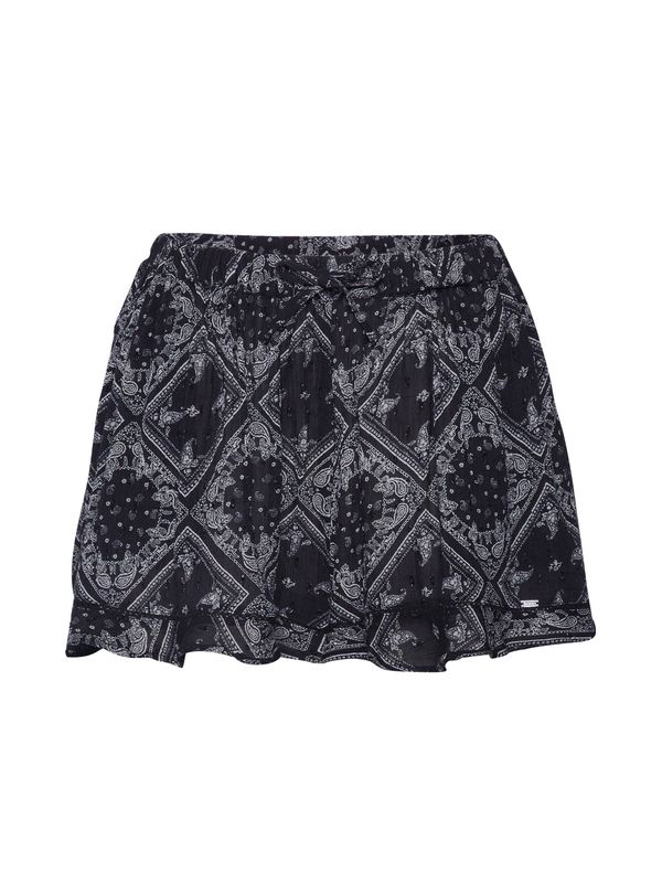 Superdry Superdry Панталон  сиво / черно