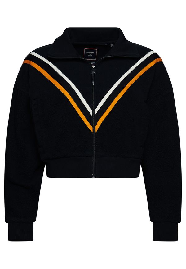 Superdry Superdry Поларено яке 'Chevron'  оранжево / черно / бяло