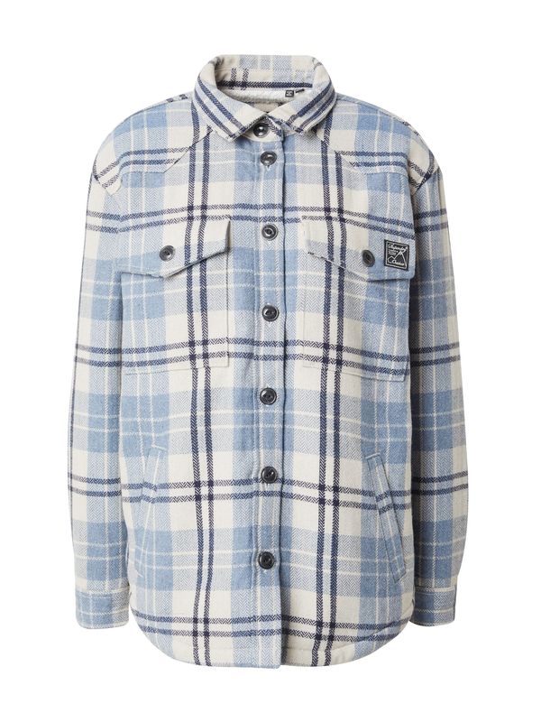 Superdry Superdry Преходно яке 'BORG'  кремаво / светлосиньо / тъмносиньо