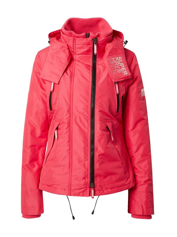 Superdry Superdry Преходно яке 'Mountain SD'  малина / черно / бяло
