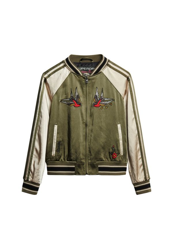 Superdry Superdry Преходно яке 'Suikajan'  кремаво / маслина / огнено червено / черно