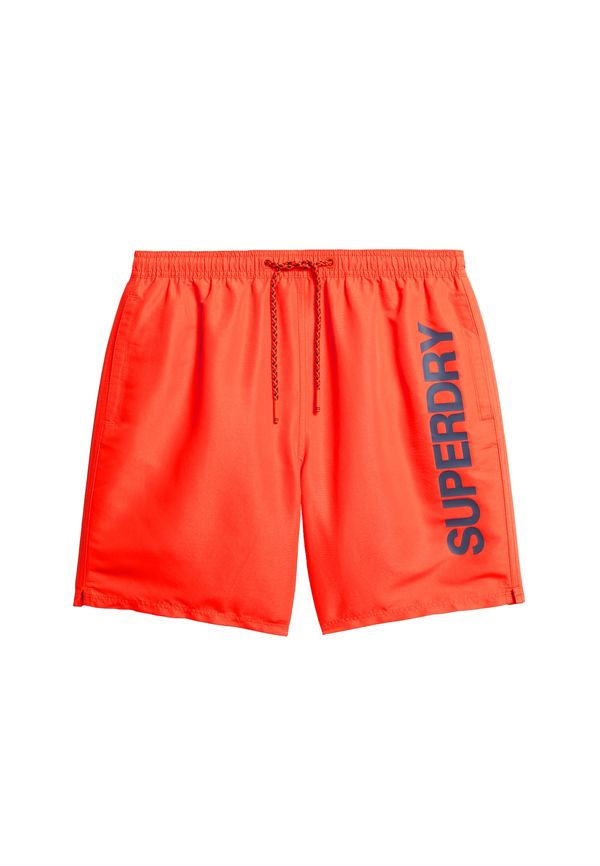 Superdry Superdry Шорти за плуване  морскосиньо / оранжево-червено