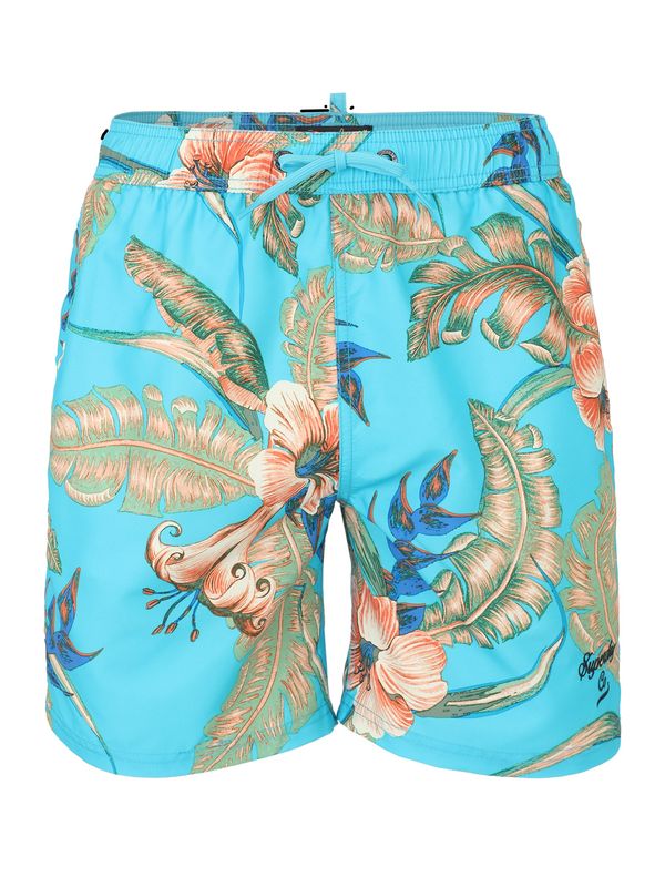 Superdry Superdry Шорти за плуване  синьо / пъстро