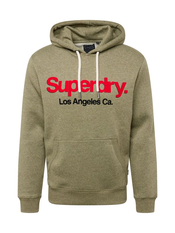 Superdry Superdry Суичър  маслина / алено / черно