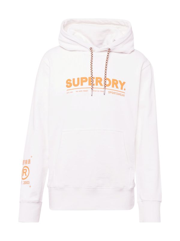 Superdry Superdry Суичър  оранжево / бяло