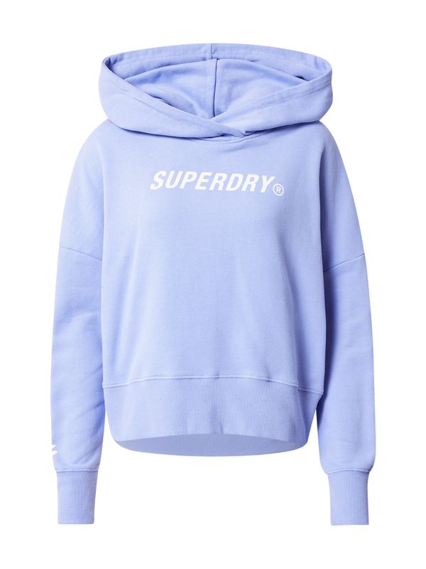 Superdry Superdry Суичър  светлолилаво / бяло
