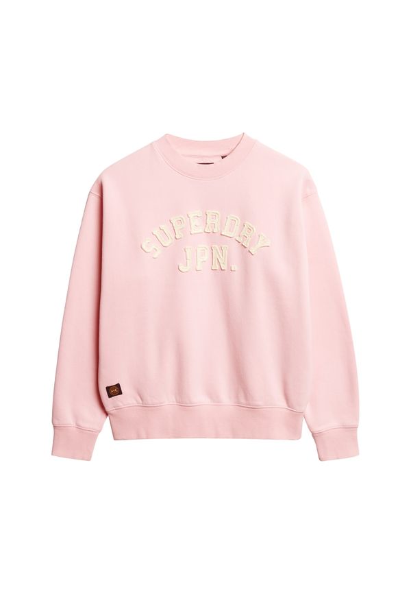 Superdry Superdry Суичър  светлорозово / мръсно бяло