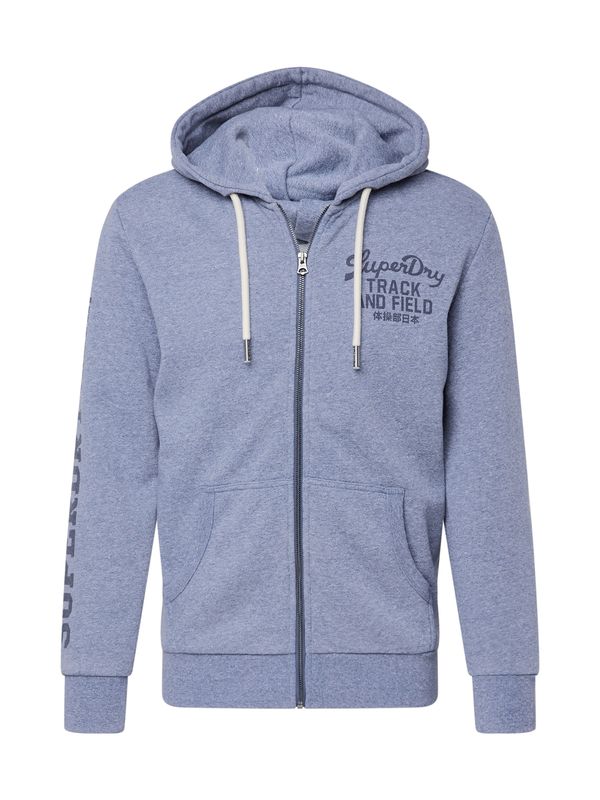 Superdry Superdry Суичъри с качулка 'Athletic'  синя тинтява / гълъбово синьо