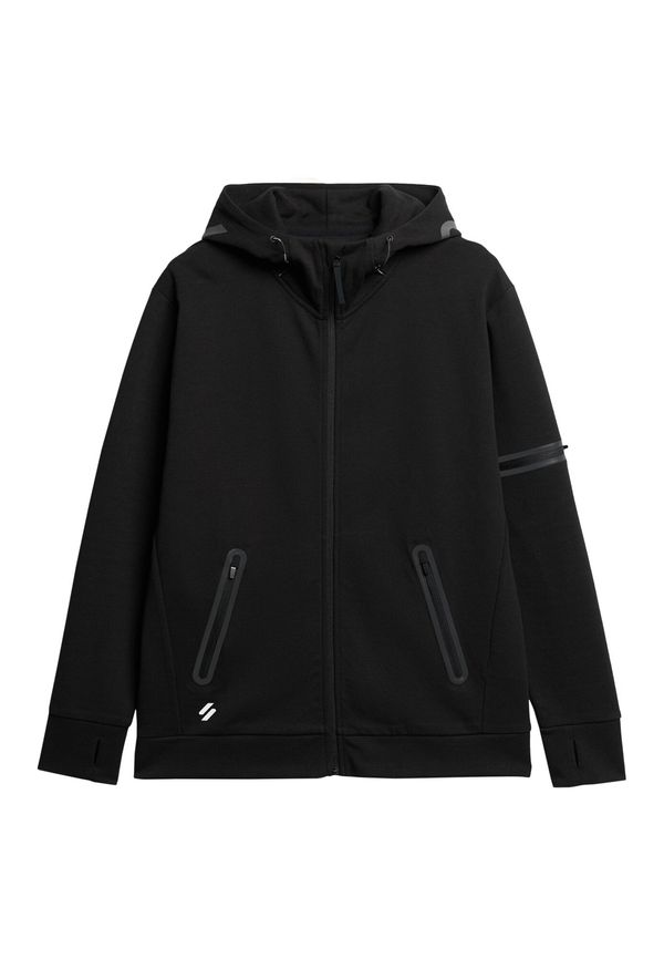 Superdry Superdry Суичъри с качулка  сиво / черно / бяло