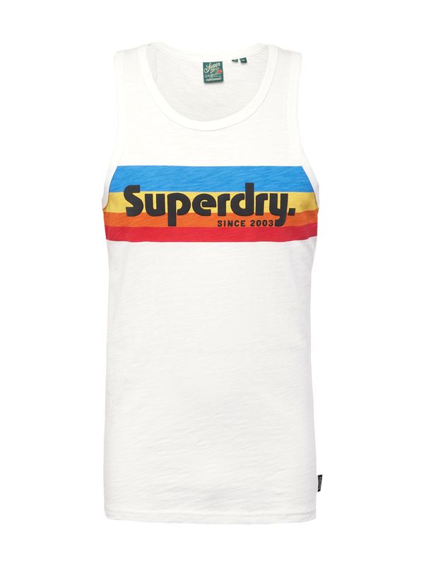 Superdry Superdry Тениска 'CALI'  екрю / светлосиньо / червено / черно