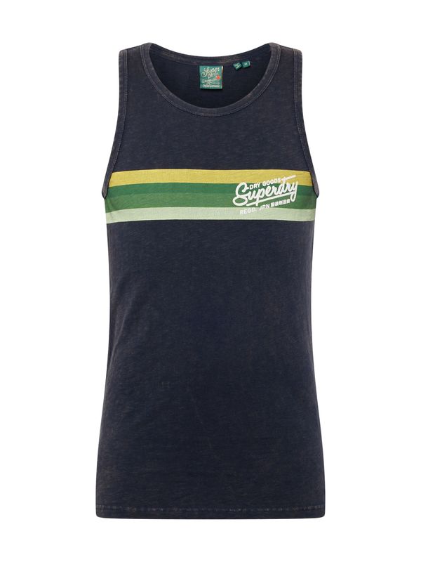 Superdry Superdry Тениска 'Cali'  нейви синьо / жълто / зелено / бяло