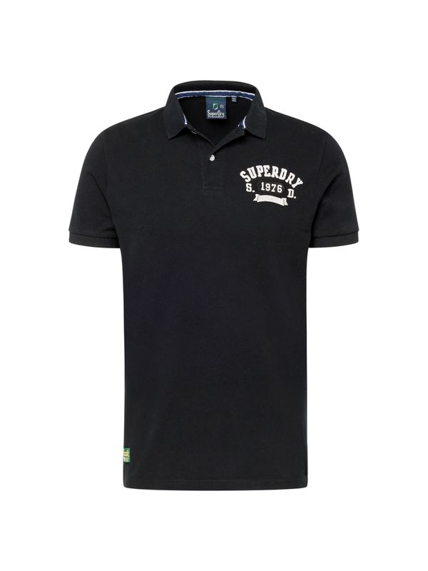 Superdry Superdry Тениска  черно / бяло