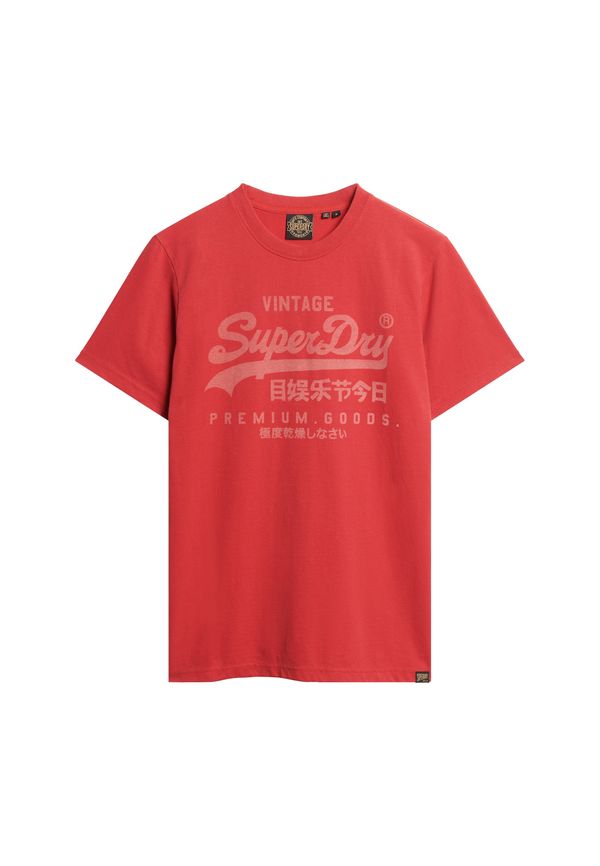 Superdry Superdry Тениска  червено / бяло