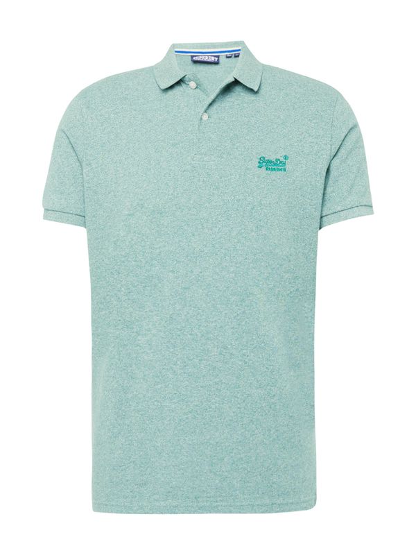 Superdry Superdry Тениска 'Classic'  мента / тръстиково зелено