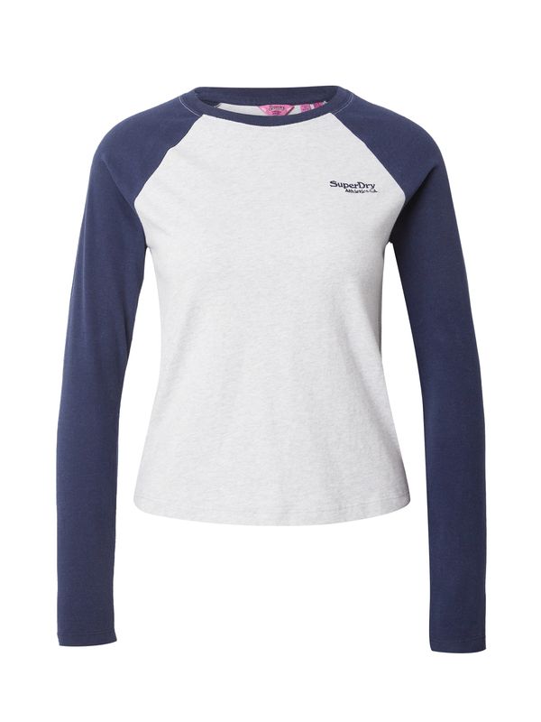 Superdry Superdry Тениска 'Essential'  нейви синьо / светлосиво