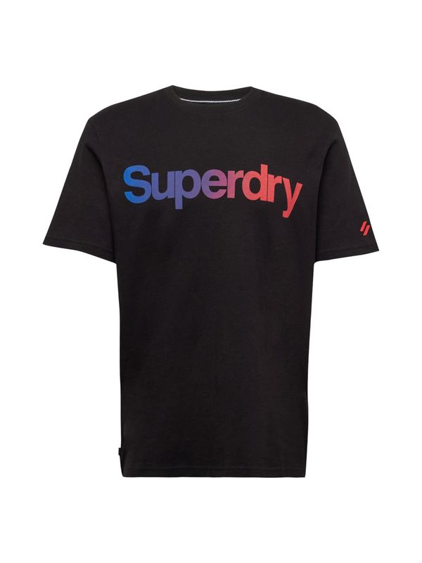 Superdry Superdry Тениска  кралско синьо / виолетов / оранжево-червено / черно