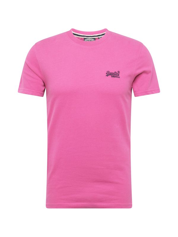 Superdry Superdry Тениска  нейви синьо / светлорозово