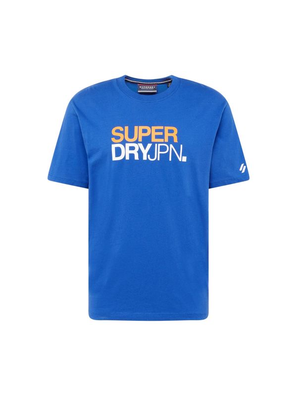Superdry Superdry Тениска  синьо / оранжево / бяло