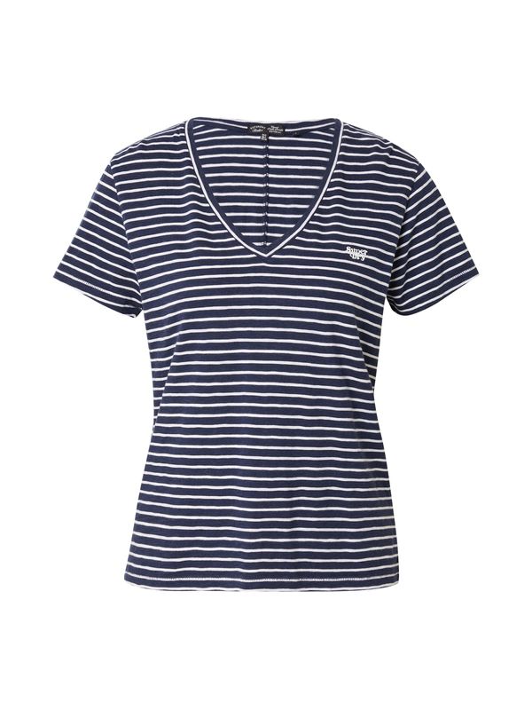 Superdry Superdry Тениска 'STUDIOS SLUB'  нейви синьо / бяло