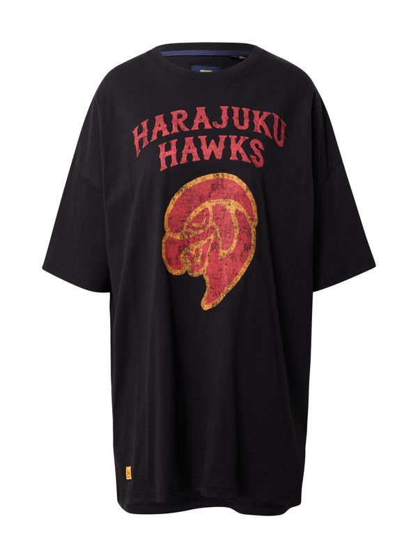 Superdry Superdry Тениска  светлочервено / черно