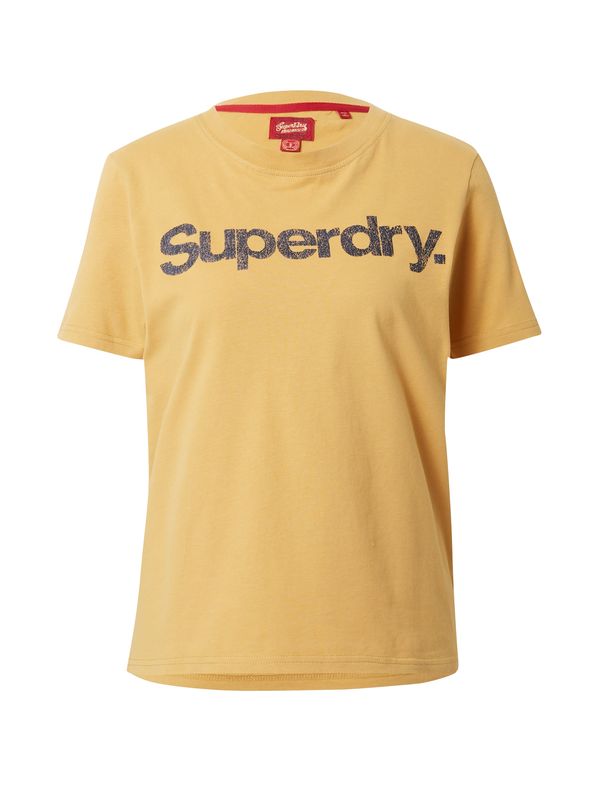 Superdry Superdry Тениска  тъмносиньо / златистожълто