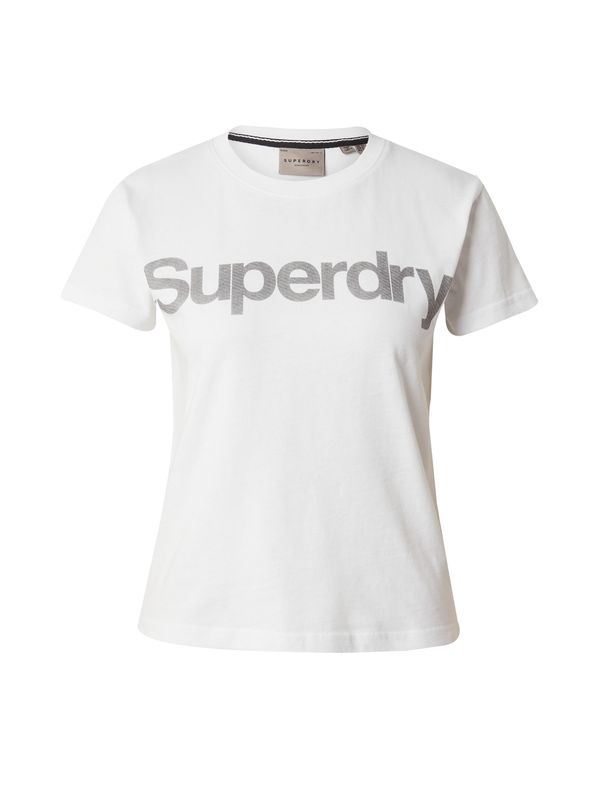 Superdry Superdry Тениска  тъмносиво / естествено бяло