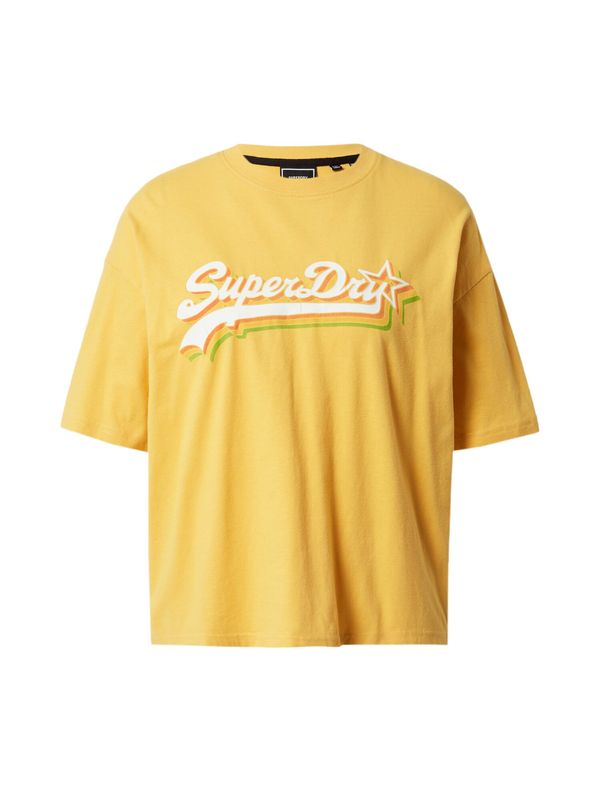 Superdry Superdry Тениска  жълто / зелено / оранжево / бяло