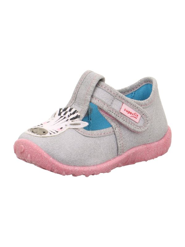 SUPERFIT SUPERFIT Ниски обувки 'Spotty'  сиво / бледорозово / черно / бяло
