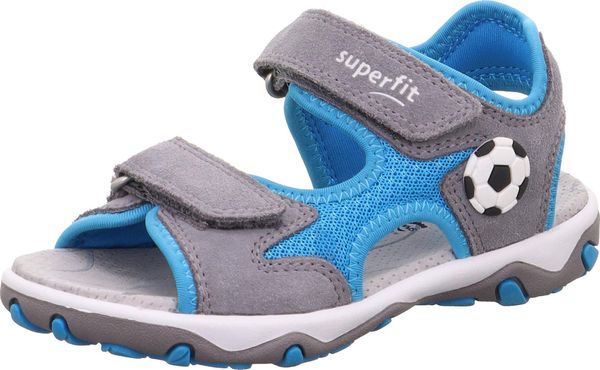 SUPERFIT SUPERFIT Отворени обувки ''Mike 3.0'  лазурно синьо / сиво / черно / бяло