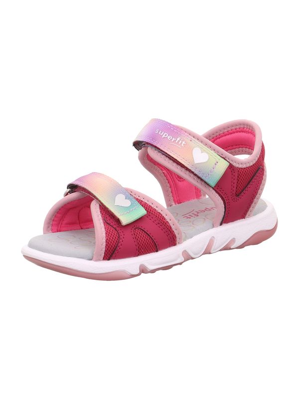 SUPERFIT SUPERFIT Сандали 'PEBBLES'  лилав / оранжево / червено / бяло