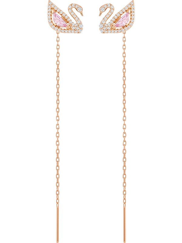 Swarovski Swarovski Обеци 'Dazzling Swan'  розово злато / розово / сребърно
