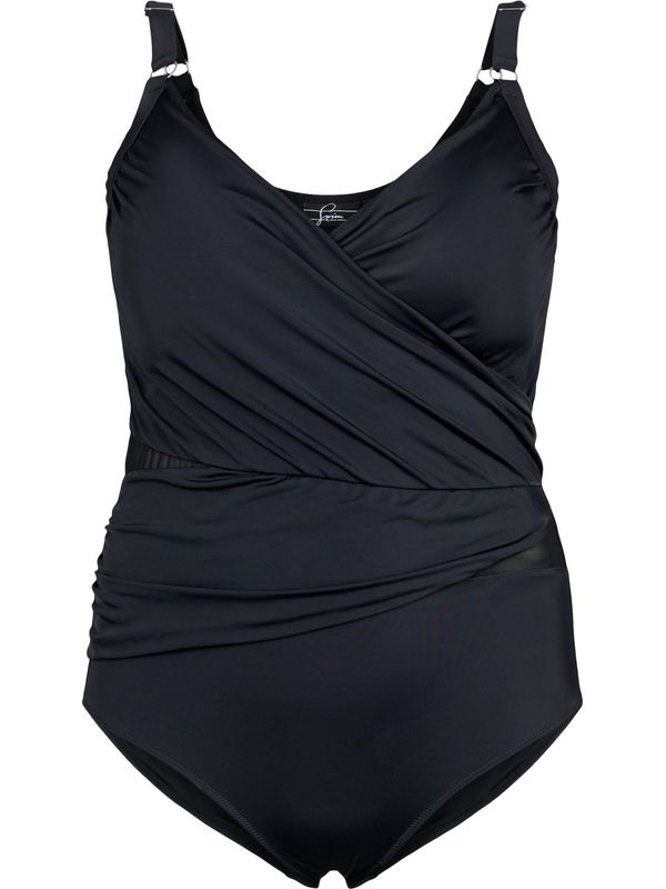 Swim by Zizzi Swim by Zizzi Бански костюм 'SBASIC'  черно