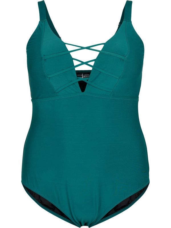 Swim by Zizzi Swim by Zizzi Бански костюм 'SDIOR'  смарагдово зелено