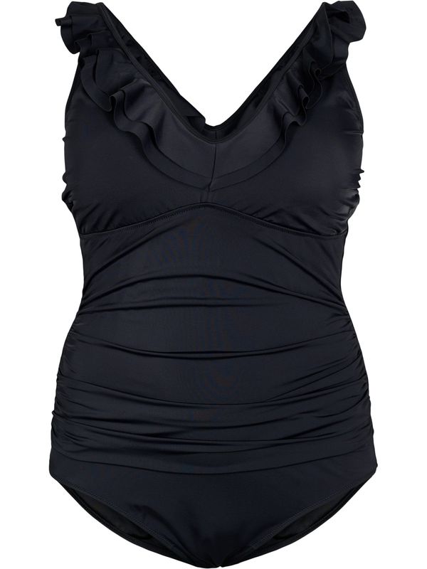 Swim by Zizzi Swim by Zizzi Бански костюм 'Skitrin'  черно