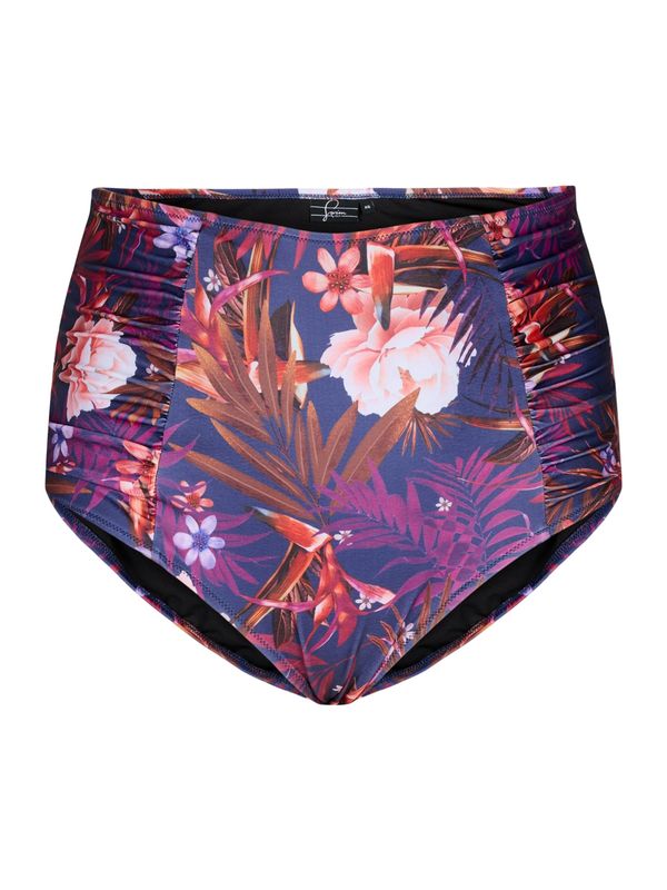 Swim by Zizzi Swim by Zizzi Долнище на бански тип бикини 'TANIA'  кафяво / виолетов / орхидея / оранжево-червено
