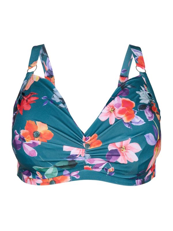 Swim by Zizzi Swim by Zizzi Горнище на бански 'STANIA'  петрол / тъмнолилаво / оранжево / бледорозово