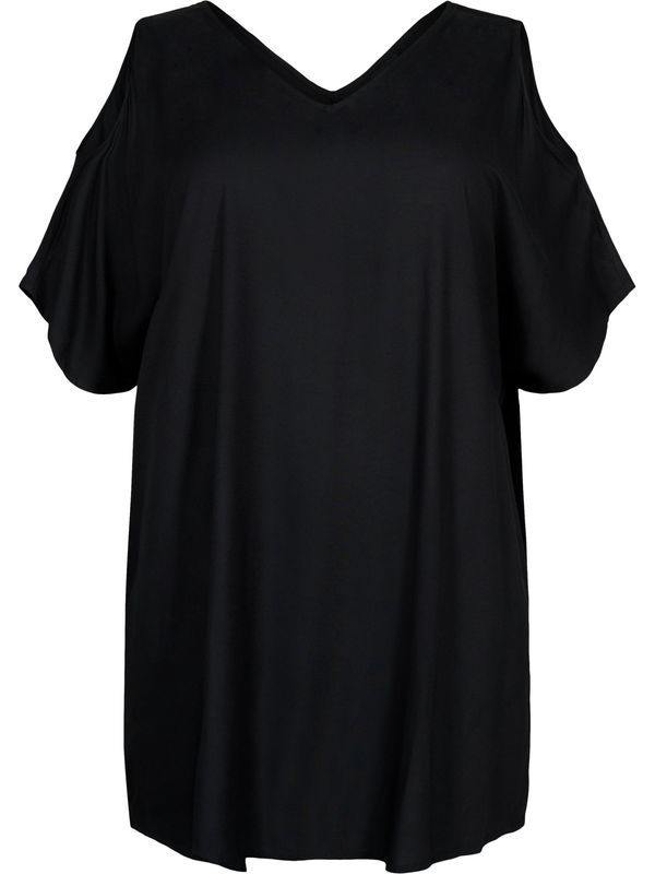 Swim by Zizzi Swim by Zizzi Плажна рокля 'Slow'  черно