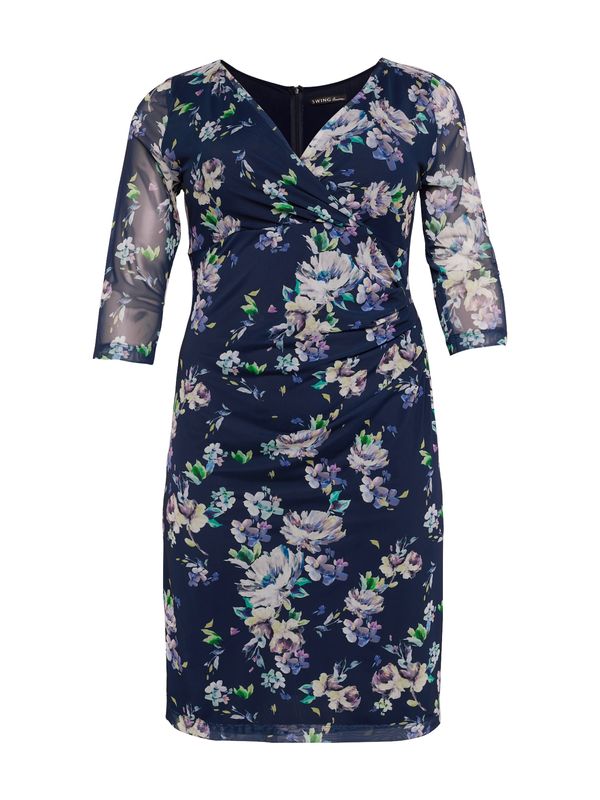 SWING Curve SWING Curve Рокля  морскосиньо / светлосиньо / зелено / лавандула