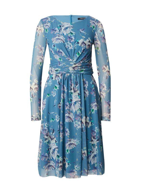 SWING SWING Рокля  циан / жълто / зелено / мръсно бяло