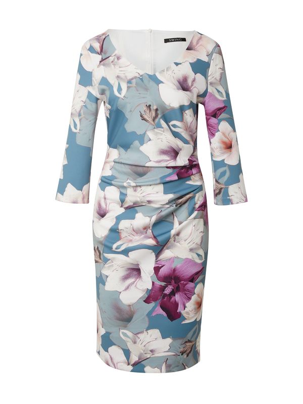 SWING SWING Рокля  синьо / зелено / лилав / бяло