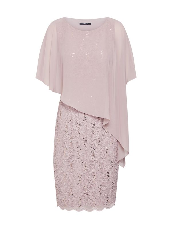 SWING SWING Рокля  таупе сиво / пепел от рози